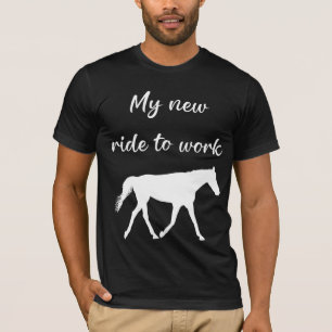 Meine neue Reise zur Arbeit bei Pferdefreude T-Shirt