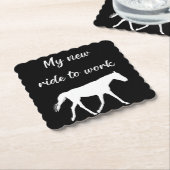 Meine neue Reise zur Arbeit bei Pferdefreude Untersetzer (angewinkelt)