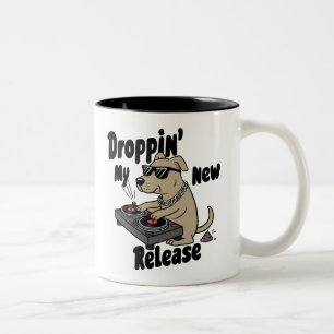 Meine neue Veröffentlichung Dog Hip-Hop fallen las Zweifarbige Tasse