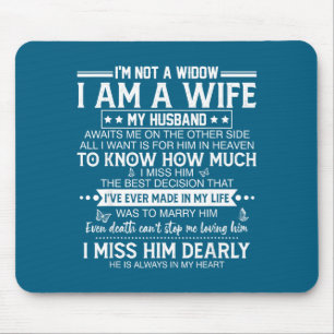 Meine nicht Witwe bin Ehefrau Ehemann Mousepad