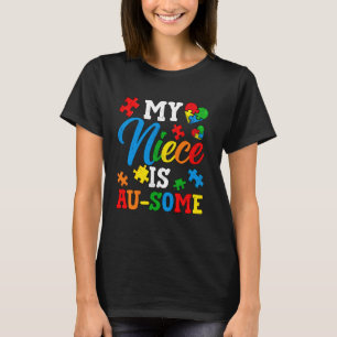 Meine Nichte ist au-some Autismus-Bewusstsein Mona T-Shirt