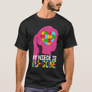 Meine Nichte ist au toller Autismus Kinder Autism T-Shirt