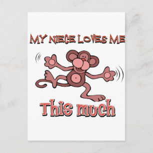 Meine Nichte Liebe mich so sehr Postkarte