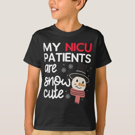 Meine NICU-Patienten sind Niedliche Weihnachtsneug T-Shirt (Vorderseite)