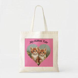 Meine Niedliche Kitten-Tasche - Name anpassen Tragetasche
