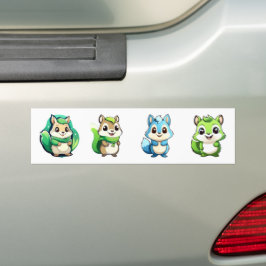 Meine niedlichen Eichhörnchen Autoaufkleber