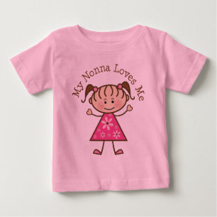 Meine Nonna Lieben ich Strichmännchen Baby T-shirt