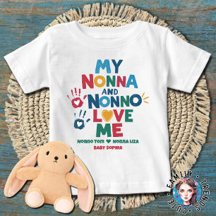 Meine Nonna und Nonno-Liebe Baby T-shirt