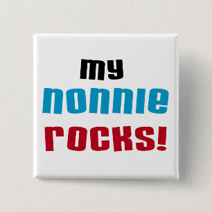Meine Nonnie Rocks T - Shirt und Geschenke Button