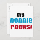 Meine Nonnie Rocks T - Shirt und Geschenke Postkarte (Vorne/Hinten)