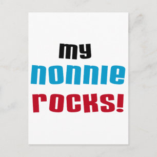 Meine Nonnie Rocks T - Shirt und Geschenke Postkarte