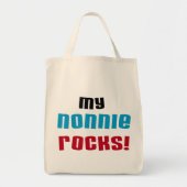 Meine Nonnie Rocks T - Shirt und Geschenke Tragetasche (Vorne)