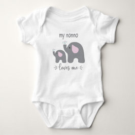 Meine Nonno-Lieben - Elephant Baby One Piece Baby Strampler