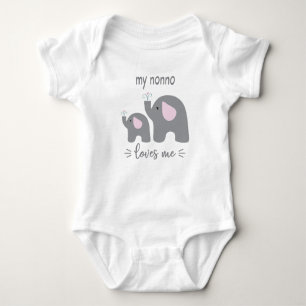 Meine Nonno-Lieben - Elephant Baby One Piece Strampler