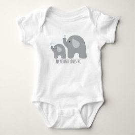 Meine Nonno-Lieben Me - Elephant Baby Bodysuit Baby Strampler