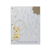 Meine Norfolk Terrier Ate My Lessingplan Notizblock (Rotiert)