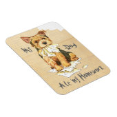 Meine Norwich Terrier Ate meine Hausaufgaben Magnet (Rechte Seite)