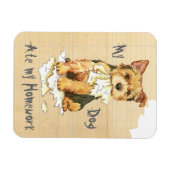 Meine Norwich Terrier Ate meine Hausaufgaben Magnet (Horizontal)