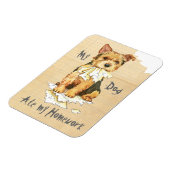 Meine Norwich Terrier Ate meine Hausaufgaben Magnet (Linke Seite)