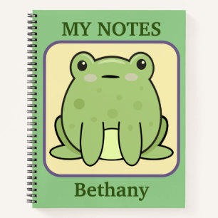 Meine Notizen Frosch Personalisiert Notizblock