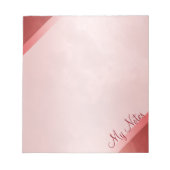 Meine Notizen in Red Marble Notizblock (Vorderseite)