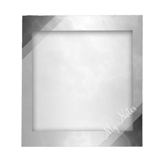 Meine Notizen zur schwarzen Kohle Notizblock (Vorderseite)