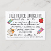 MEINE Ocean Beach Business Card Visitenkarte (Rückseite)