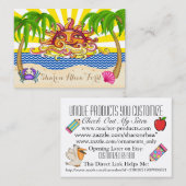 MEINE Ocean Beach Business Card Visitenkarte (Vorne/Hinten)