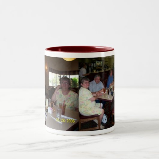 meine Oklahoma-Familie Zweifarbige Tasse (Mittel)