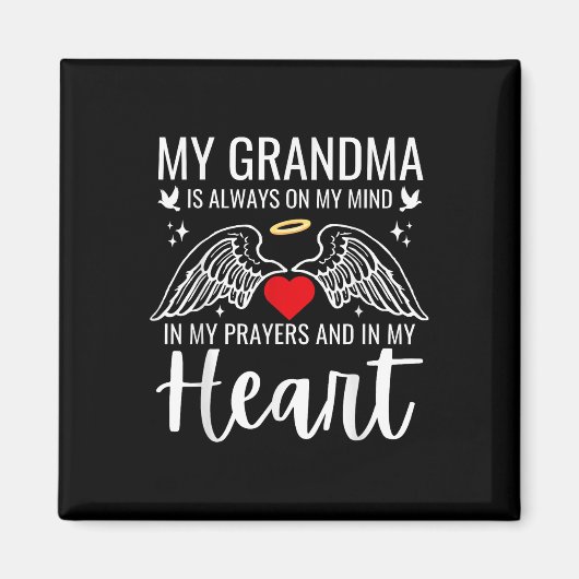 Meine Oma Guardian Angel Heaven Memorial-Liebe Magnet (Vorne)