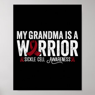 Meine Oma ist eine Kriegerin Sca Sichelzellenanämi Poster