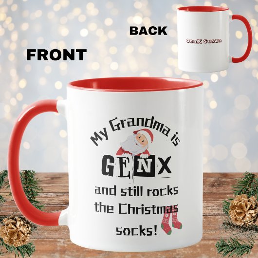 Meine Oma ist GenX und rockt noch immer die Weihna Tasse