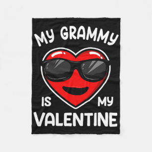 Meine Oma ist mein Valentinsherz Single Junge Mädc Fleecedecke