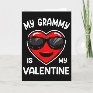 Meine Oma ist mein Valentinsherz Single Junge Mädc Karte