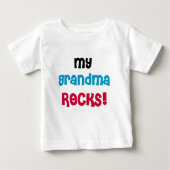Meine Oma Rocks Baby T-shirt (Vorderseite)