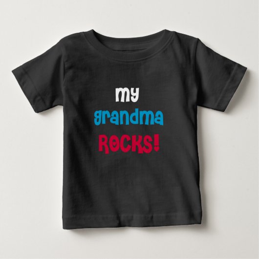 Meine Oma Rocks Baby T-shirt (Vorderseite)