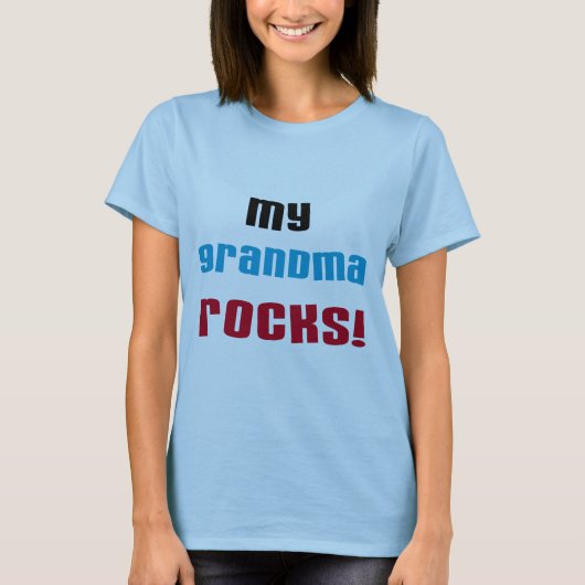 Meine Oma Rocks T - Shirt und Geschenke (Vorderseite)