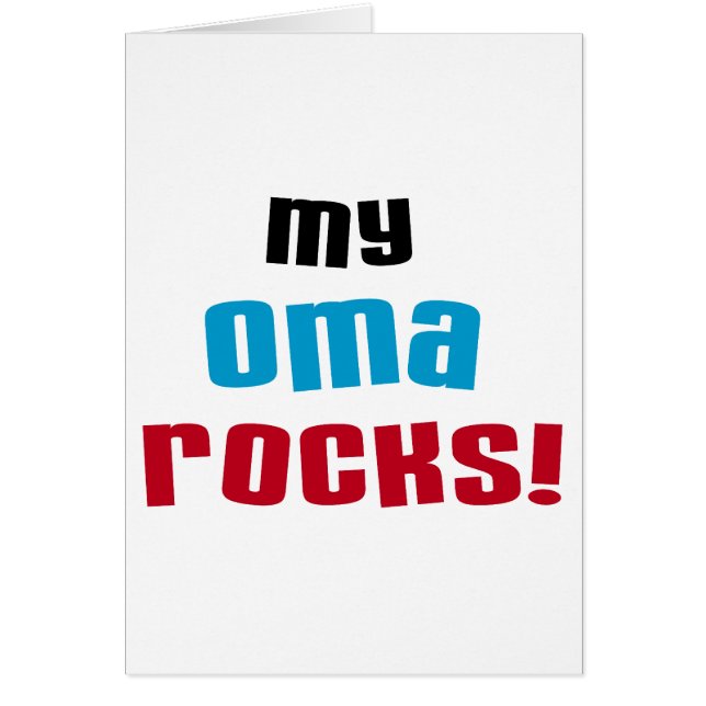 Meine Oma Rocks T - Shirt und Geschenke (Vorne)