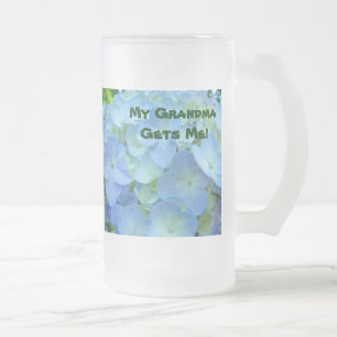 Meine Oma versteht mich! Frostglas-Tassen Hortensi Mattglas Bierglas
