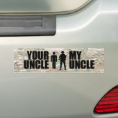 Meine Onkel-Aufschläge im Militär Autoaufkleber (Auf Auto)