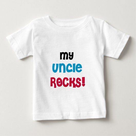Meine Onkel Rocks Baby T-shirt (Vorderseite)