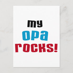 Meine Opa Rocks T - Shirt und Geschenke Postkarte