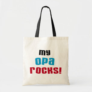 Meine Opa Rocks T - Shirt und Geschenke Tragetasche