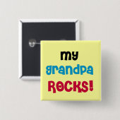 Meine Opa Rocks Tshirts und Geschenke Button (Vorne & Hinten)