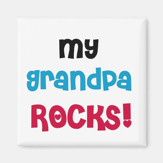 Meine Opa Rocks Tshirts und Geschenke Magnet (Vorne)