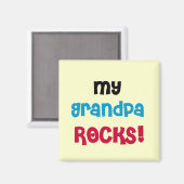 Meine Opa Rocks Tshirts und Geschenke Magnet (Vorderseite/Rückseite)