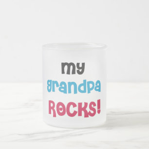 Meine Opa Rocks Tshirts und Geschenke Mattglastasse