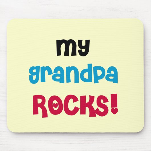 Meine Opa Rocks Tshirts und Geschenke Mousepad (Vorne)