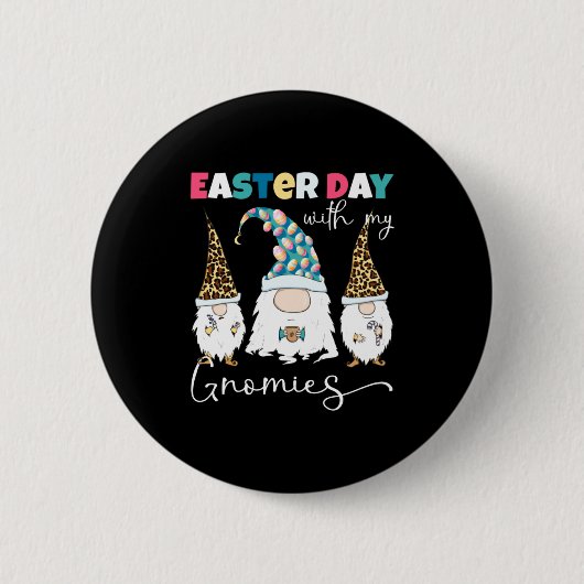 Meine Ostergnomies Gnome Leopard Button (Vorderseite)