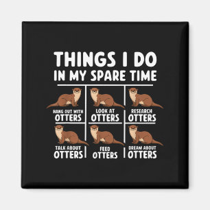 Meine Otter-Dinge Freizeit Ozean Magnet